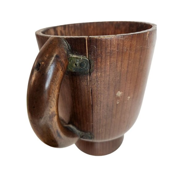 Vintage Wood Spice Container, Tea Canister With Lid & Sedatole Sharp & Dohme Ad - Picture 2 of 13